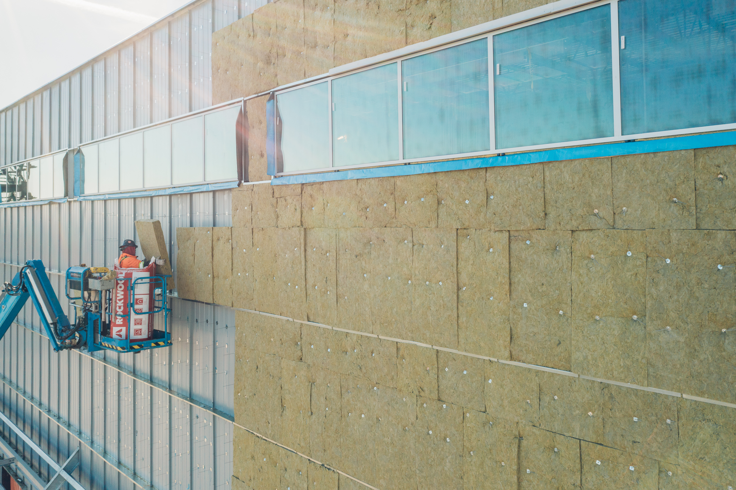 Installation laine de roche